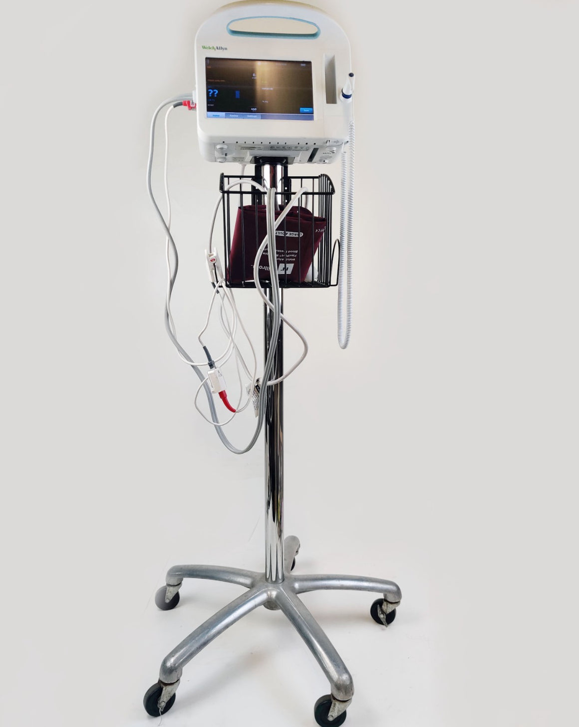 Welch Allyn Connex Vital Signs Monitor 6000 WIFI 65MTXX w Masimo, Rolling