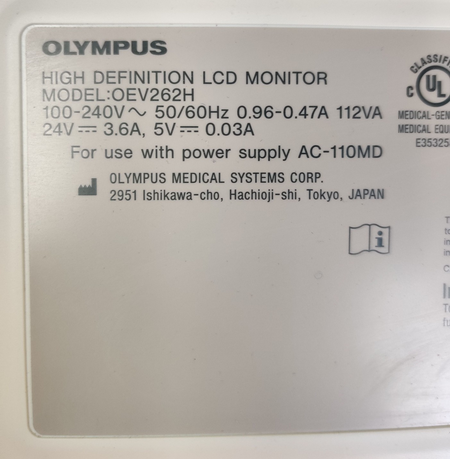 Olympus OEV 262H HD LCD 26" High Definition Monitor OEV262H w/ Power Cable 2021