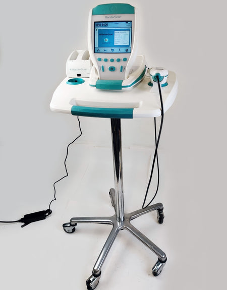 Verathon BVI 9400 Bladder Scanner w 0570-0351 Probe, Charger, Battery, Stand - 