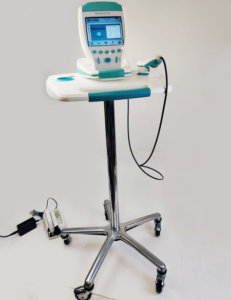 Verathon BVI 9400 Bladder Scanner w 0570-0351 Probe Charger Two Batteries Stand - 