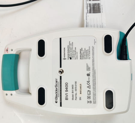 Verathon BVI 9400 Bladder Scanner w 0570-0351 Probe Charger Two Batteries Stand - 