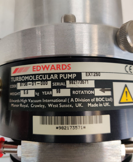Edwards EXT250 Turbo Vacuum Pump with D39622000 Controller EXC100L