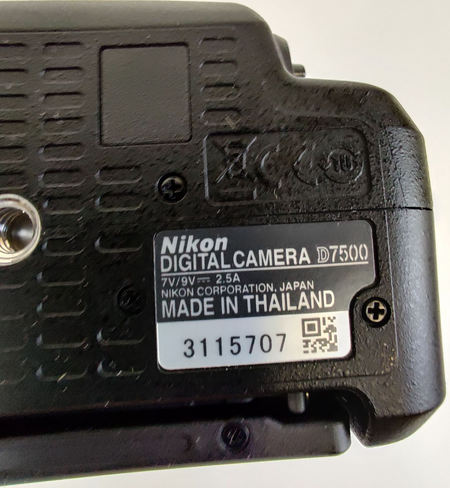 Nikon D7500 Digital SLR Camera 20.9MP WIFI 4K Topcon TRC-NW8 23130 Shutter Count - 