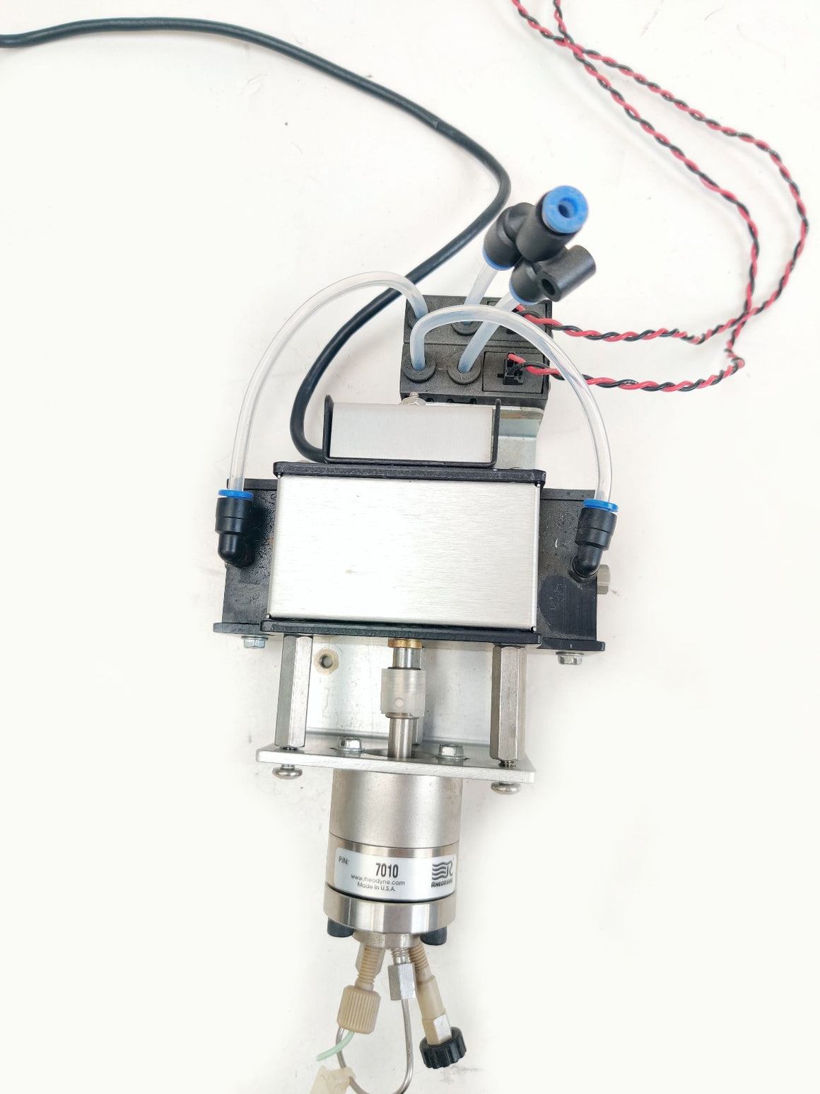 Rheodyne 5701 Valve Actuator w 7010 Sample Injector 6-Positions Waters Micromass