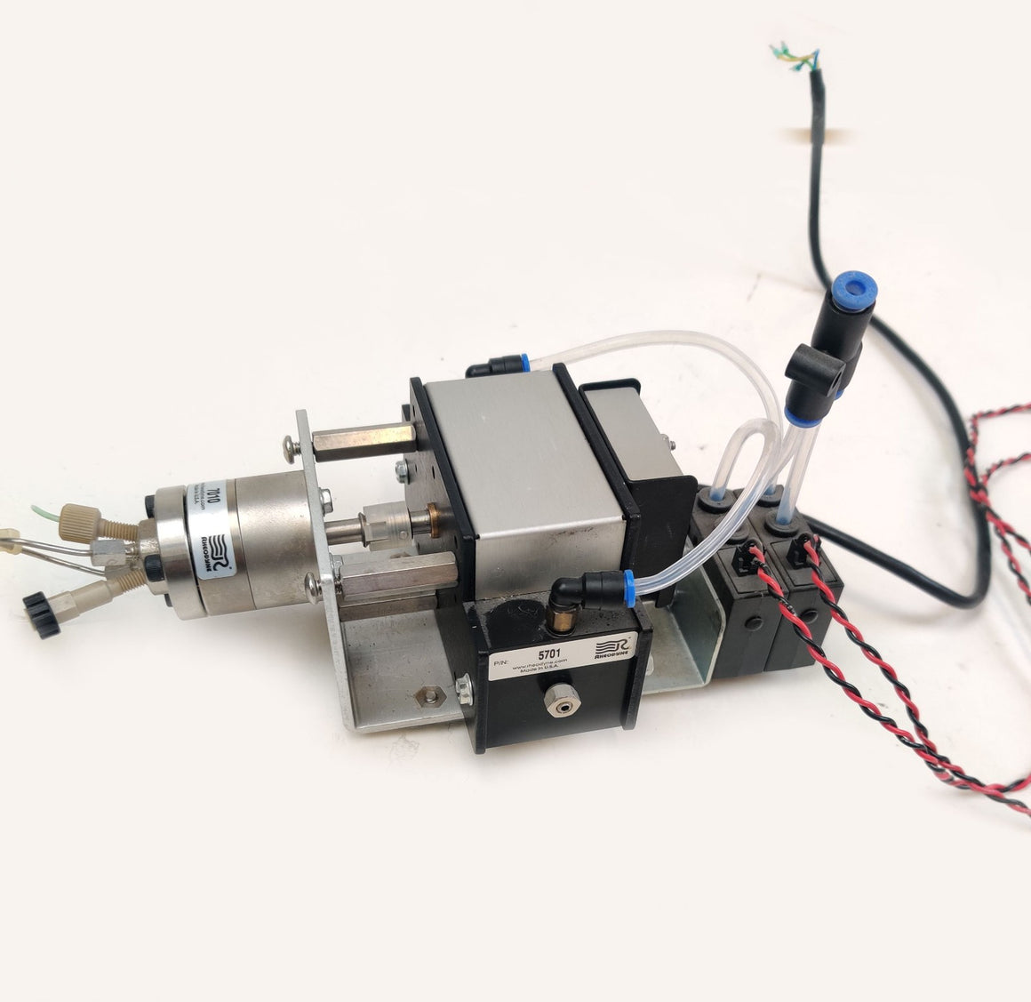 Rheodyne 5701 Valve Actuator w 7010 Sample Injector 6-Positions Waters Micromass