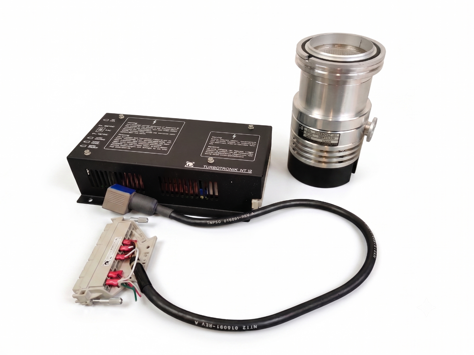Leybold Leybold Turbovac 50 Turbomolecular Pump 85401 TMP50 w Turbotronik NT12 & Cable