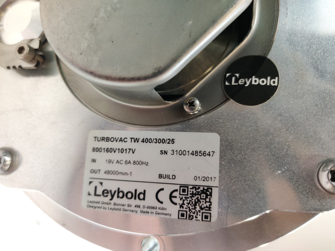 Oerlikon Leybold TW 400/300/25 Turbo Vacuum Pump DN16KF 800160V1017V