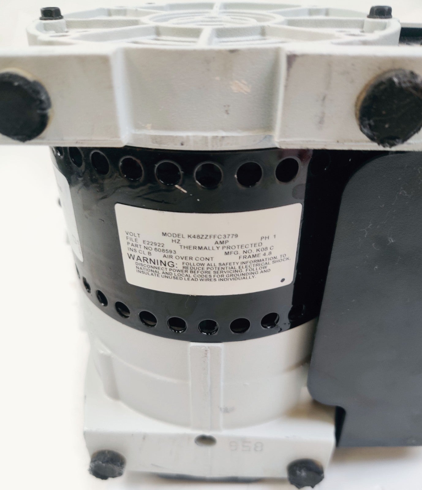 Standard Duty Dry Vacuum Piston Pumps Welch Gardner Denver 2546B-01 Wob-L 2546
