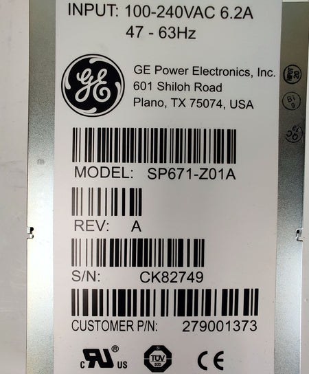 Waters ACQUITY Sample Manager 700002623 GE SP671-Z01A 420W Power Supply Tested - 