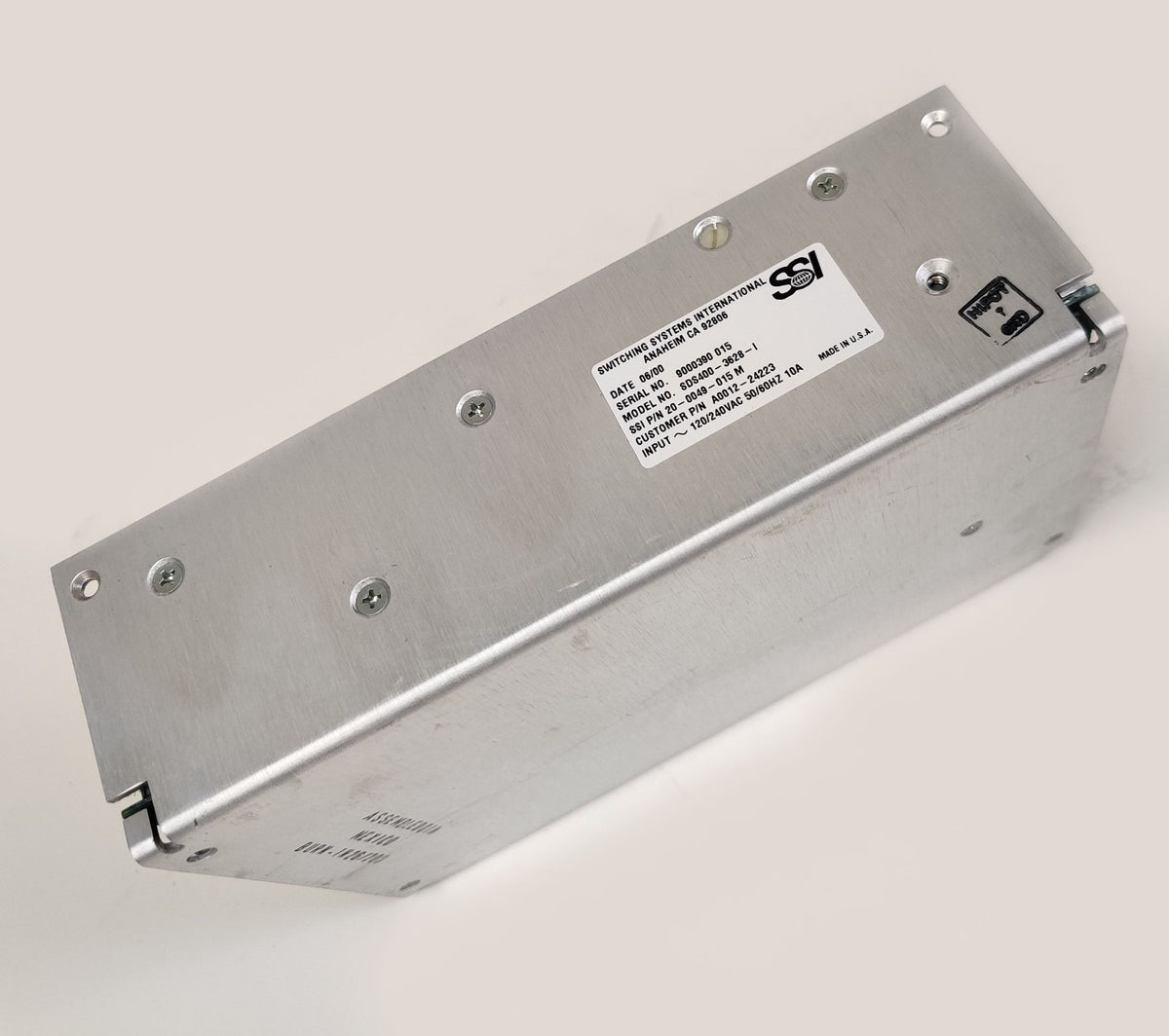SSI SDS400-3628-I Power Supply A0012-24223 Thermo Finnigan LCQ Deca MS Tested - 