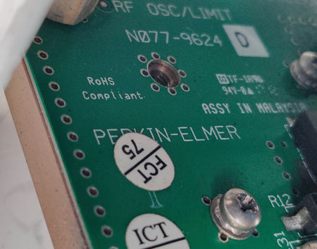 PerkinElmer Optima Avio N0810390 RF Solid State Oscillator w N079-9624 PCB rev D - 