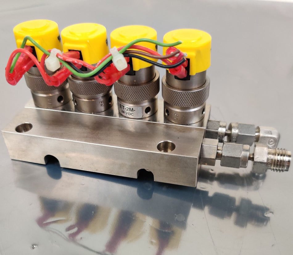 MDS Sciex API 150EX LC/MS Manifold with four Solenoid Valve 24VDC ET-2M
