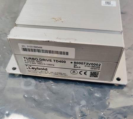 Leybold TD400 Turbo Drive Vacuum Pump Controller 800073V0002 - 