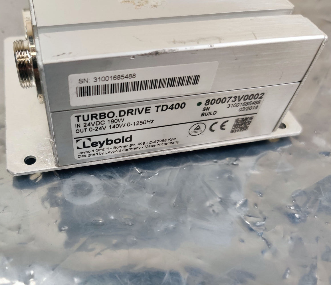 Leybold TD400 Turbo Drive Vacuum Pump Controller 800073V0002 - 