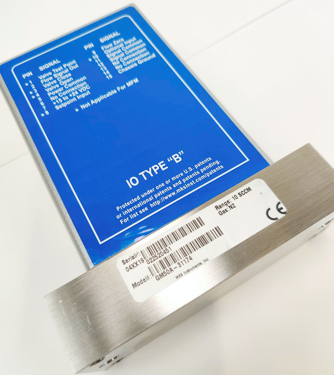 MKS GM50A Mass Flow Controller GM50A-31174, 10 SCCM N2 (Nitrogen)