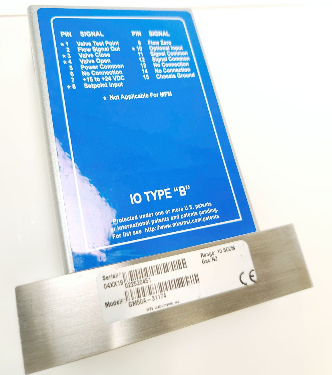 MKS GM50A Mass Flow Controller GM50A-31174, 10 SCCM N2 (Nitrogen)