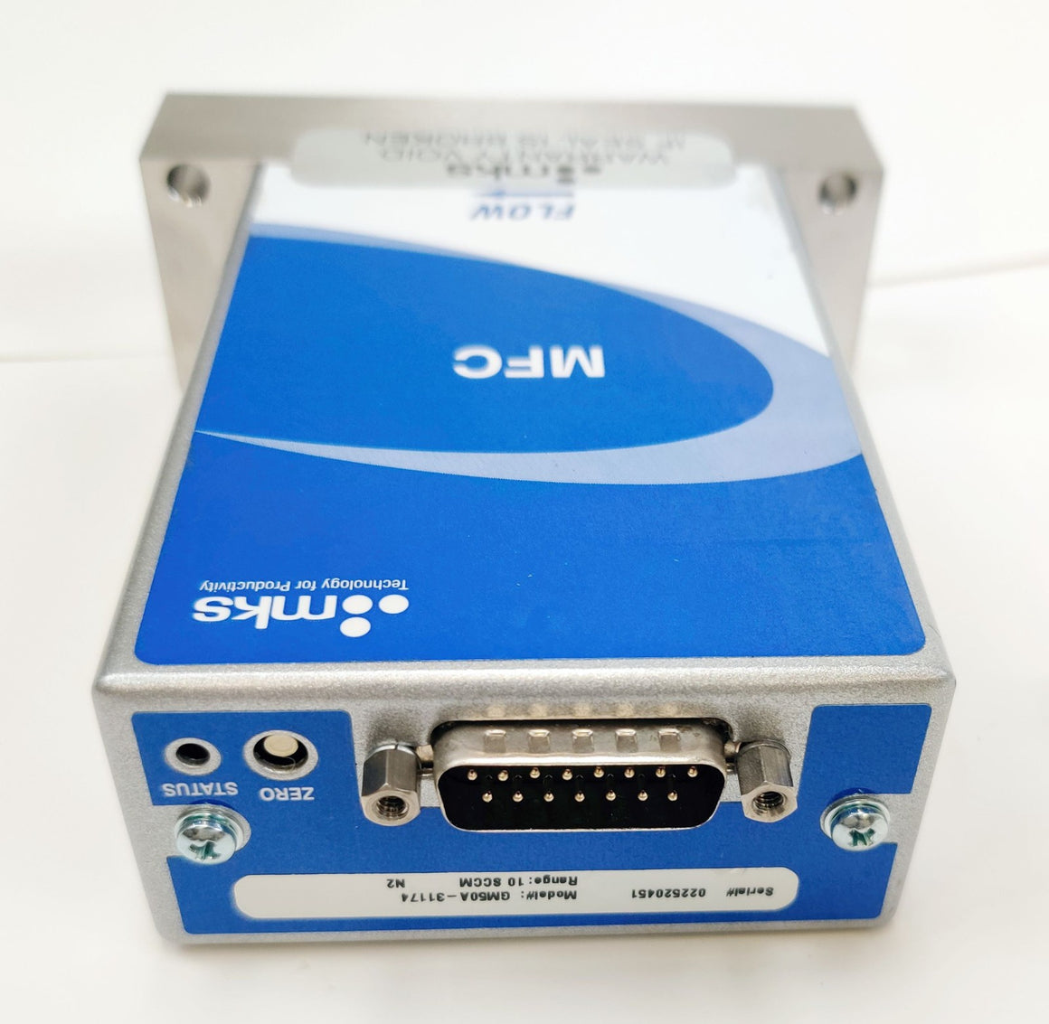 MKS GM50A Mass Flow Controller GM50A-31174, 10 SCCM N2 (Nitrogen)