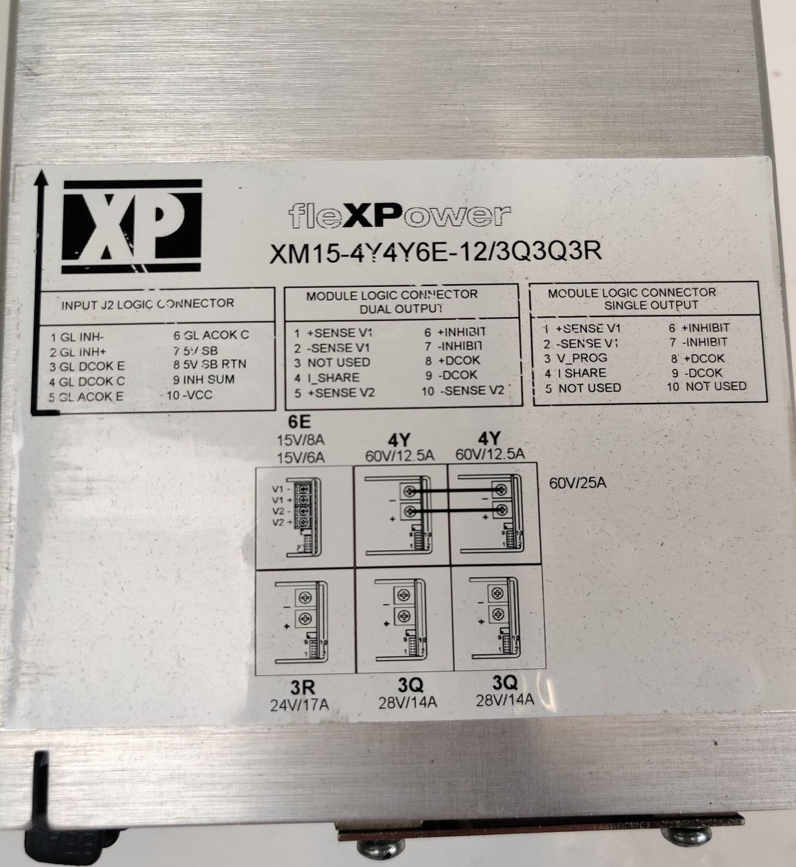 XP Power XM15 2500W Power Supply PerkinElmer QSight 15V, 60V, 24V, 28V *Parts - 