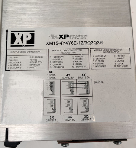 XP Power XM15 2500W Power Supply PerkinElmer QSight 15V, 60V, 24V, 28V *Parts - 