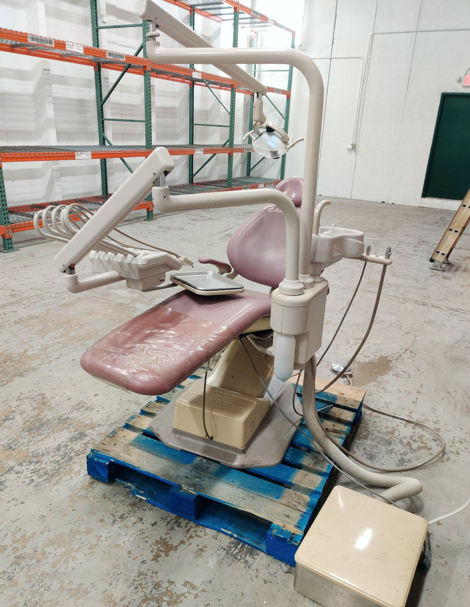 A-dec A-Dec Cascade 1040 Dental Chair with 6300 Unit Light, Cuspidor & Delivery