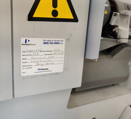 PerkinElmer AAnalyst 600 AA Spectrophotometer AS-800 Autosampler Chiller WinLab