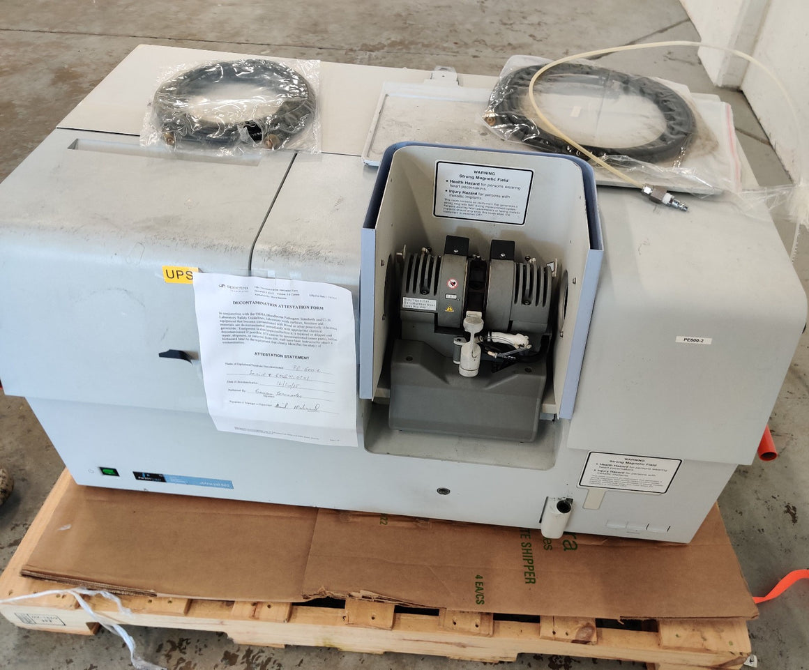 PerkinElmer AAnalyst 600 AA Spectrophotometer AS-800 Autosampler Chiller WinLab