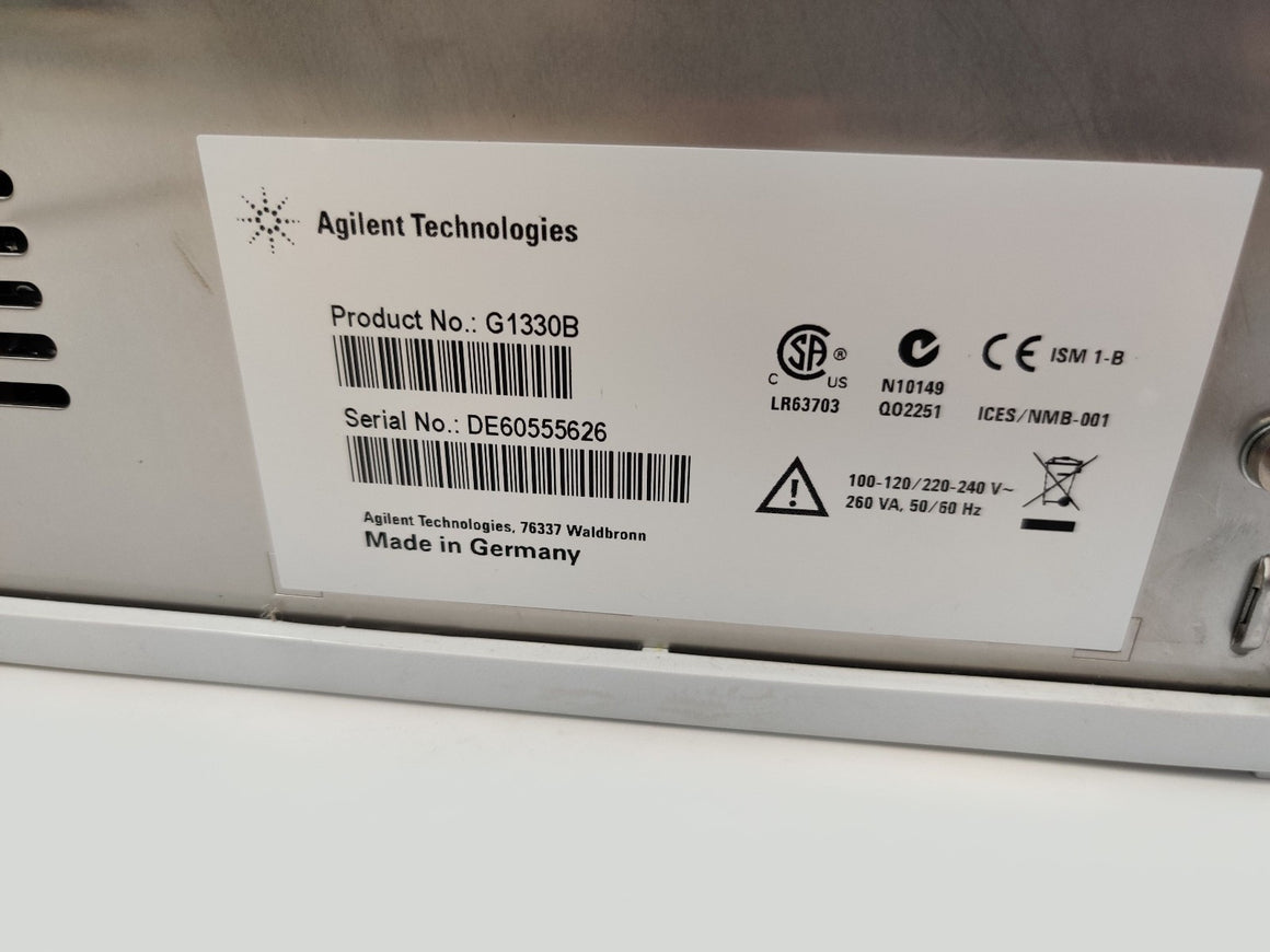 Agilent G1330B FC ALS Autosampler Thermostat Chiller 1200 Series Power Tested - 