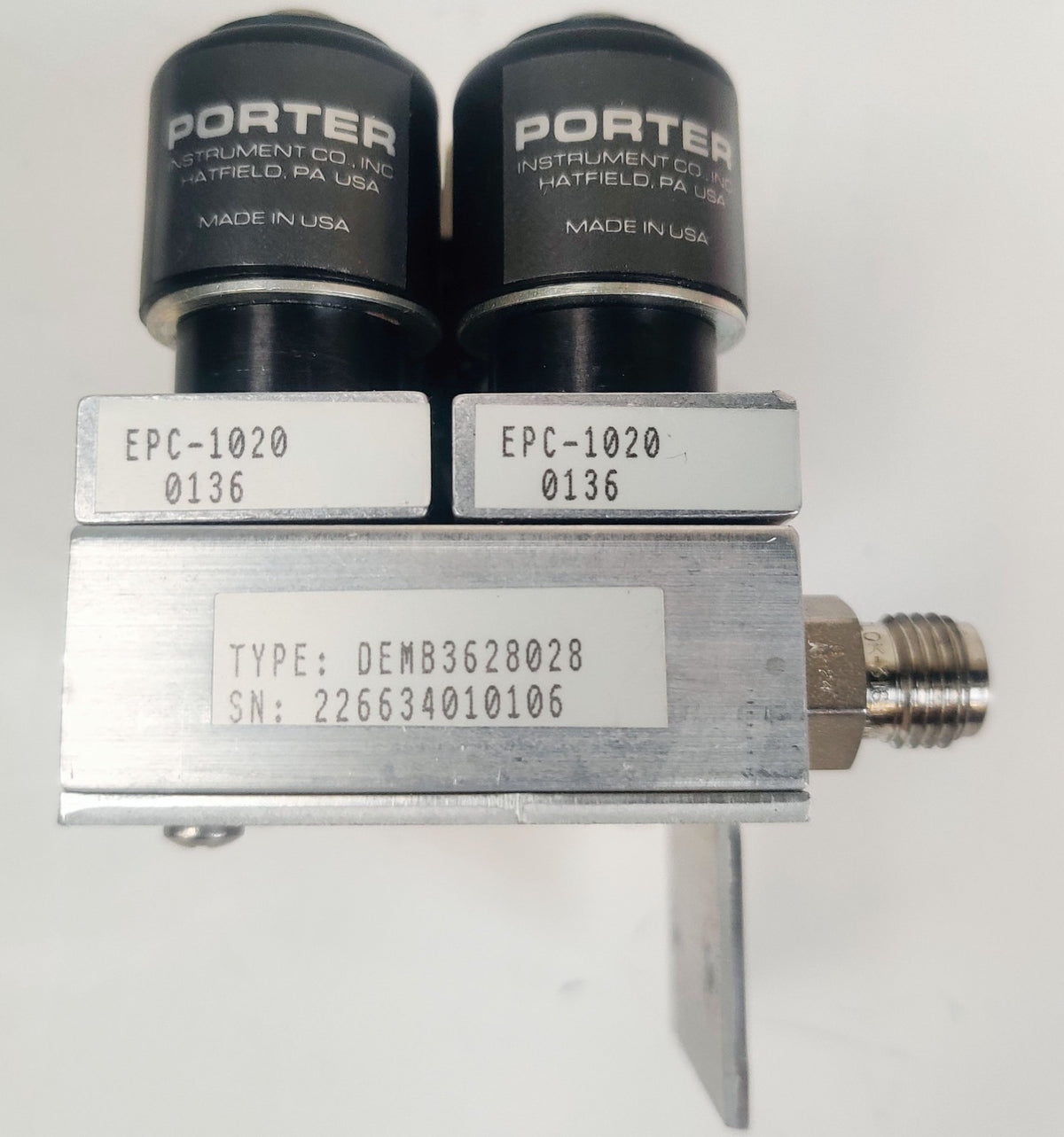Porter EPC-1020 Pressure Regulator Valve for Thermo LCQ Mass Spectrometer - 