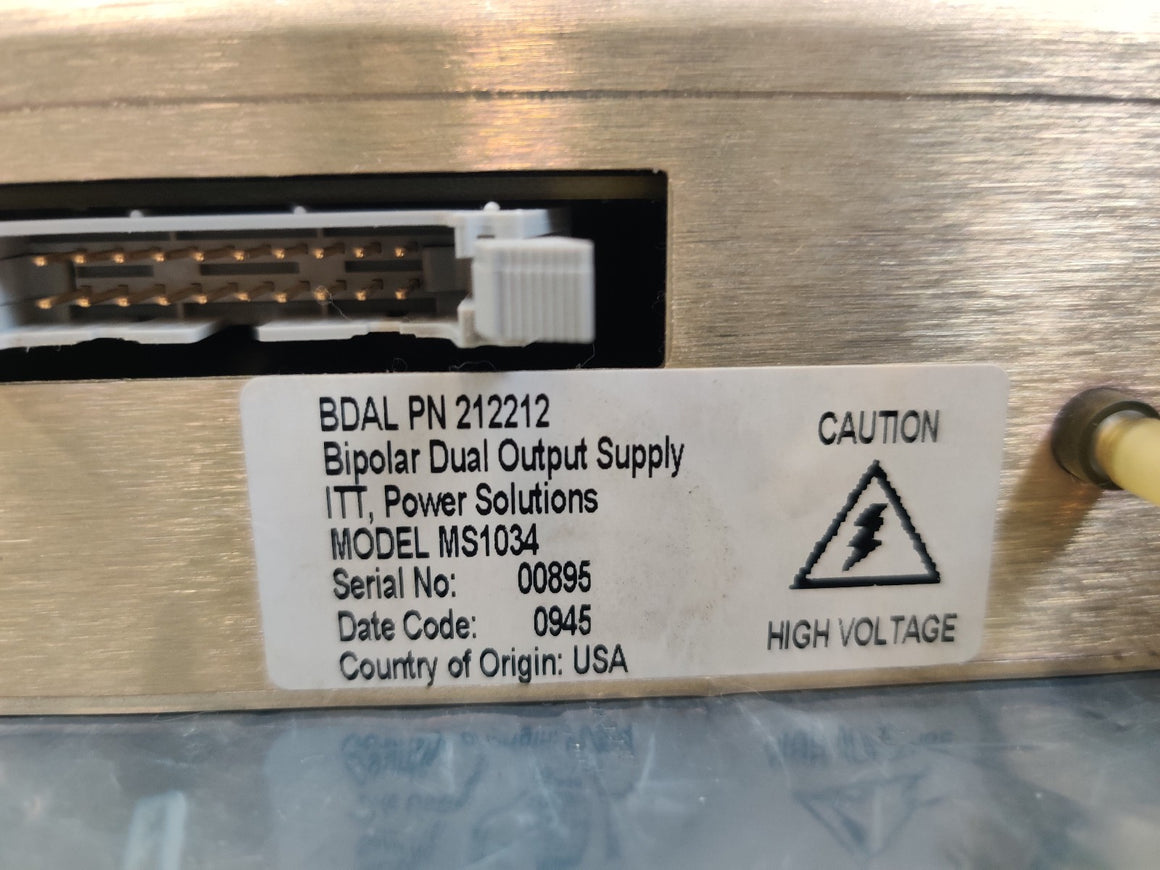  ITT Power Solutions MS1034 BDAL 212212