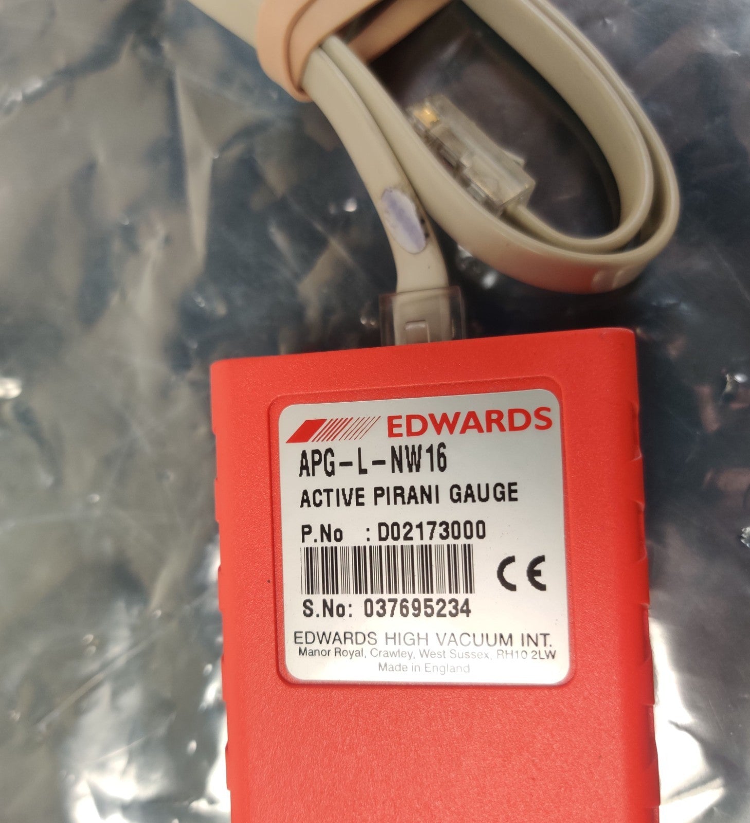 Active Pirani Gauge Edwards D02173000 APG-L-NW16