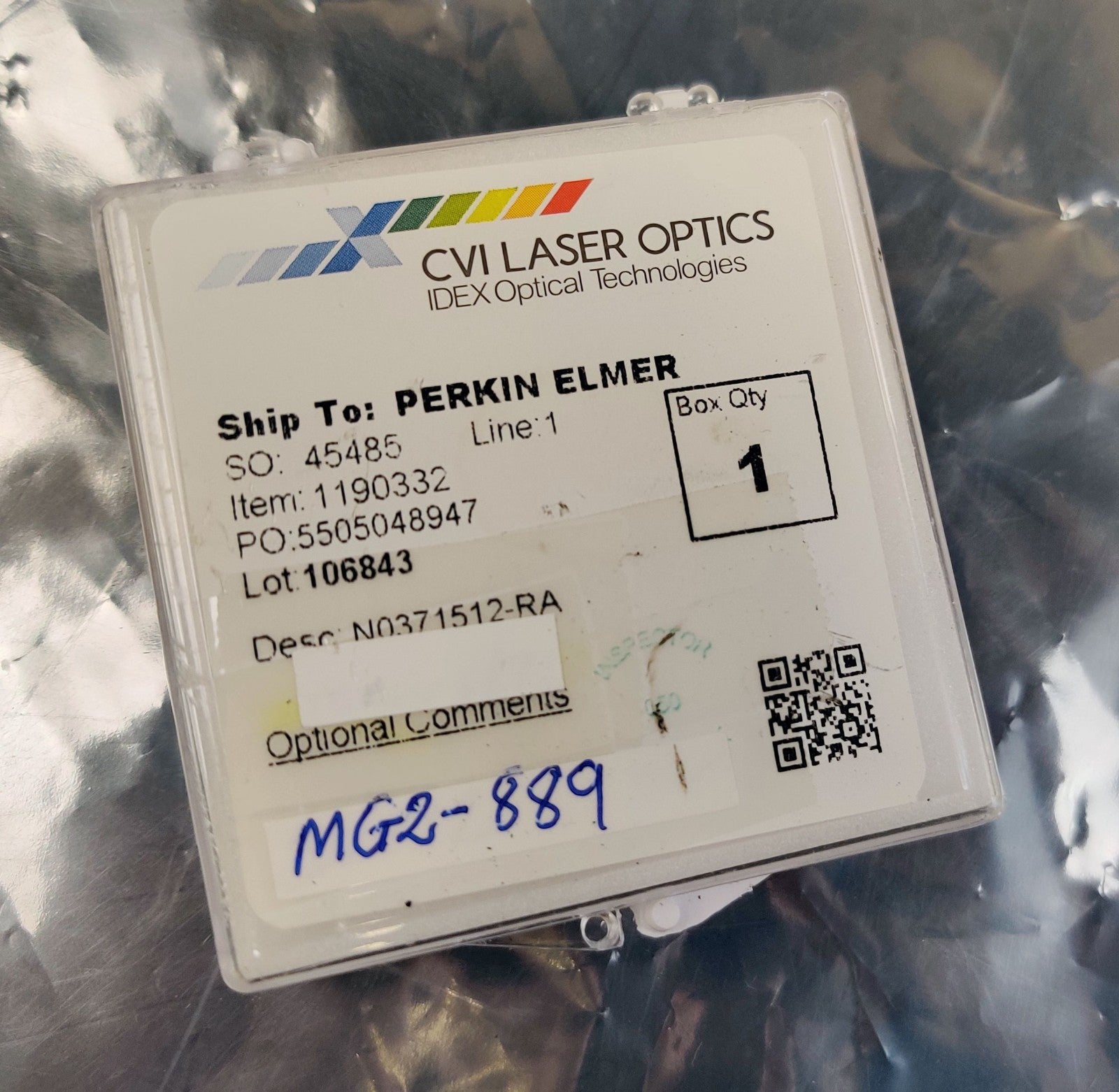 Neutral Density Filter PerkinElmer N037-1512 Aanalyst