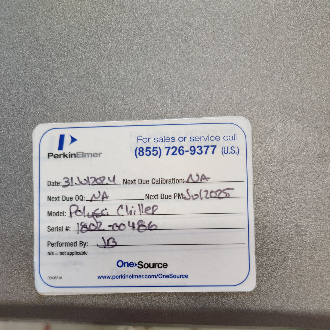 Recirculating Water Chiller PerkinElmer N0772046 Whispercool