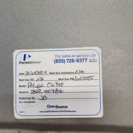 Recirculating Water Chiller PerkinElmer N0772046 Whispercool