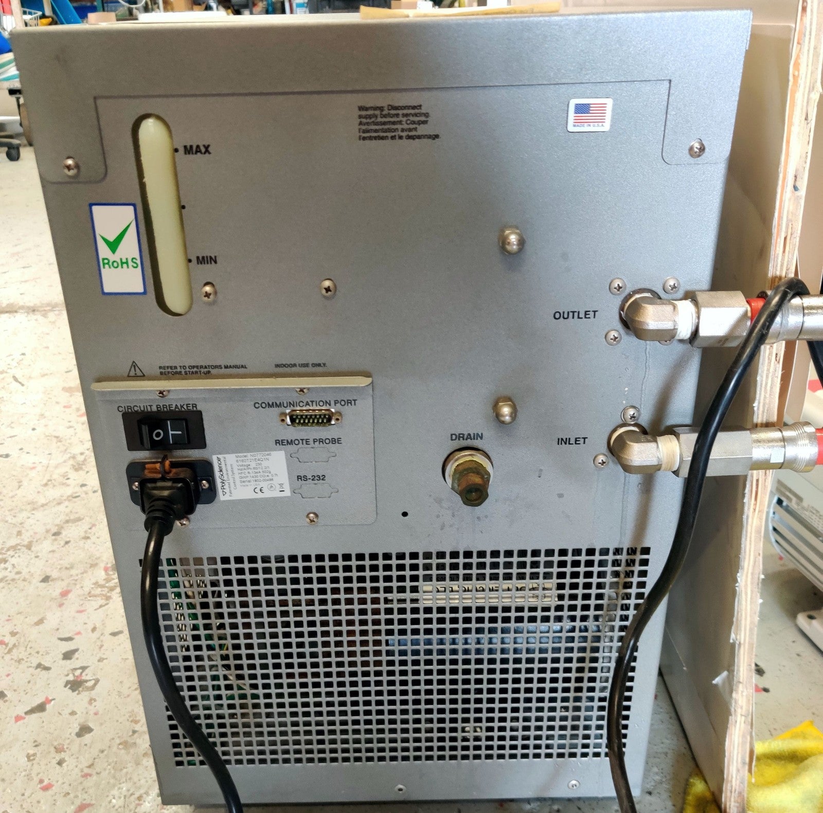 Recirculating Water Chiller PerkinElmer N0772046 Whispercool