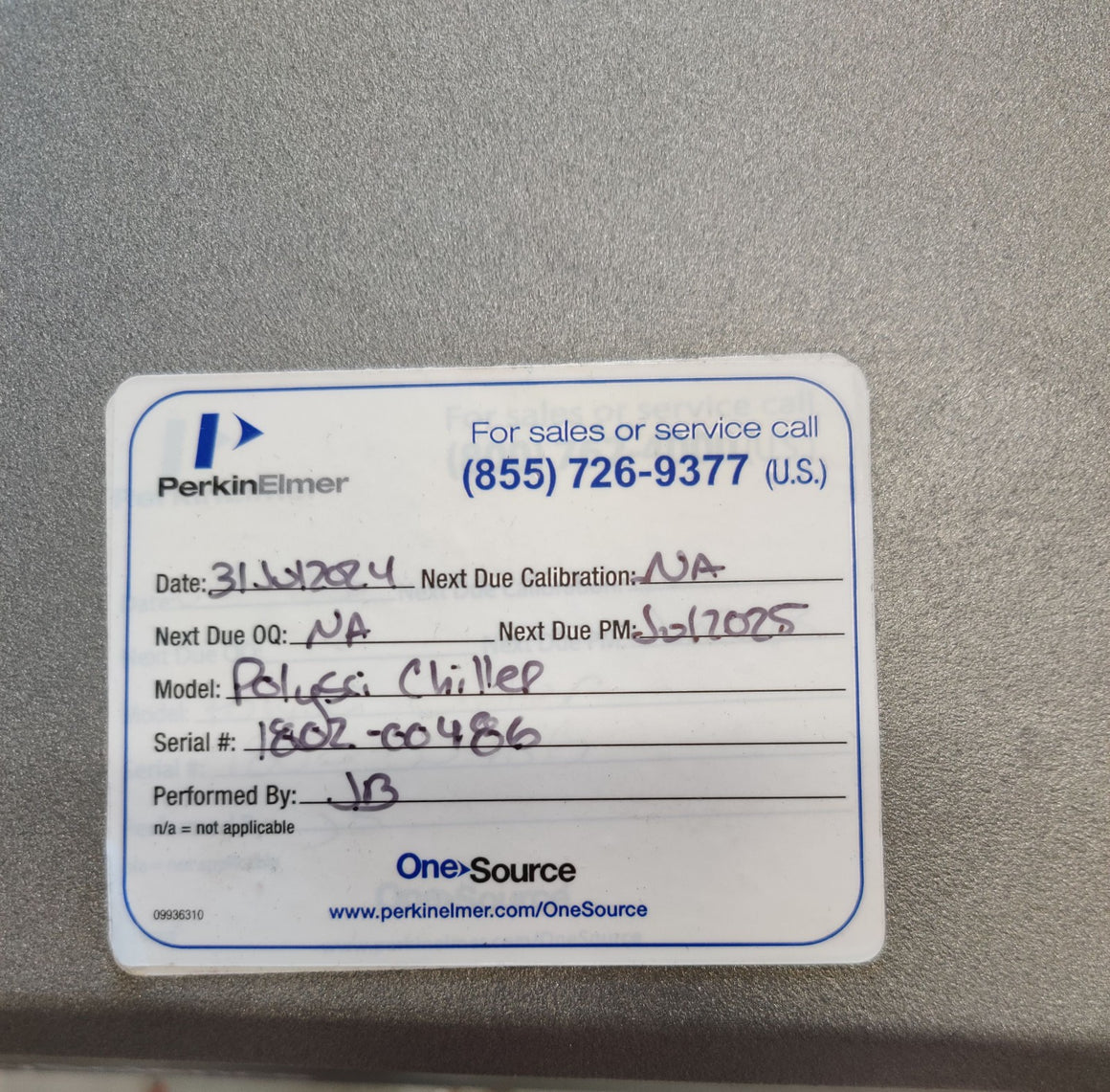 Recirculating Water Chiller PerkinElmer N0772046 Whispercool