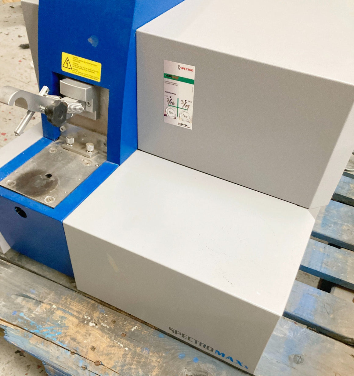 Ametek SpectroMaxx LMM04 Spark Stand Metal Analyzer Spectrometer 76004134 OES
