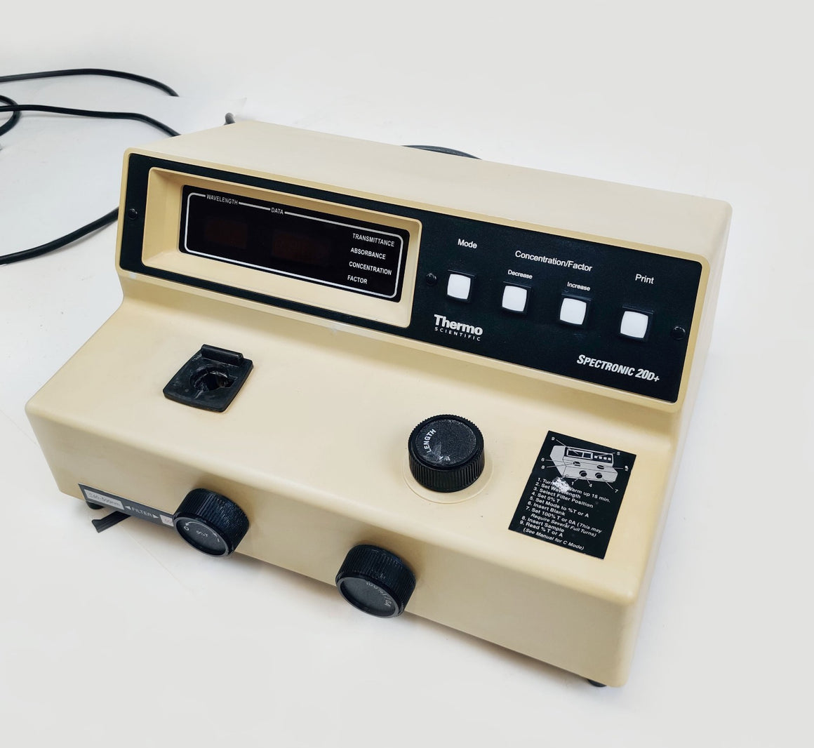 Thermo Scientific Spectronic 20D+ Spectrophotometer 333182 Power Tested - 