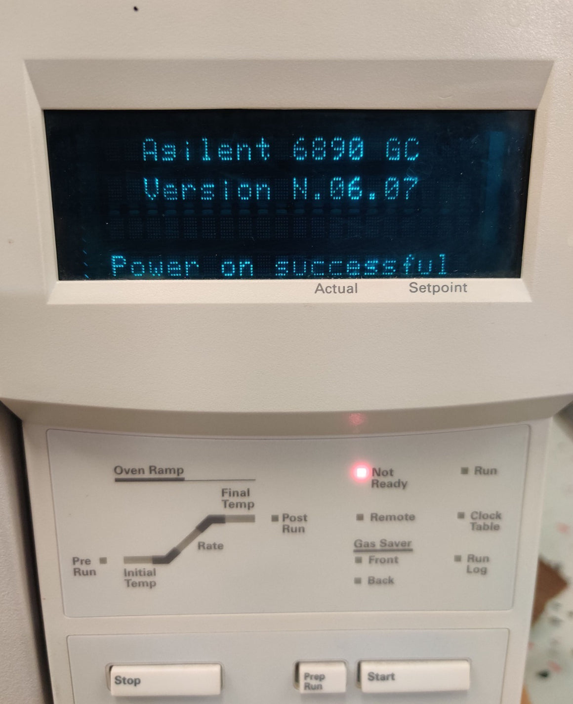 Agilent 6890N GC Gas Chromatograph w/ Dual FID Detector & Dual PP Injector