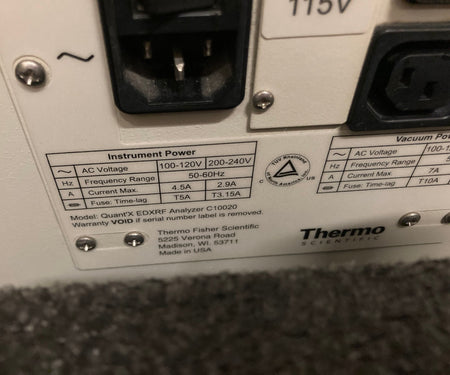 Thermo Scientific ARL QUANT X EDXRF Fluorescence Spectrometer Analyzer