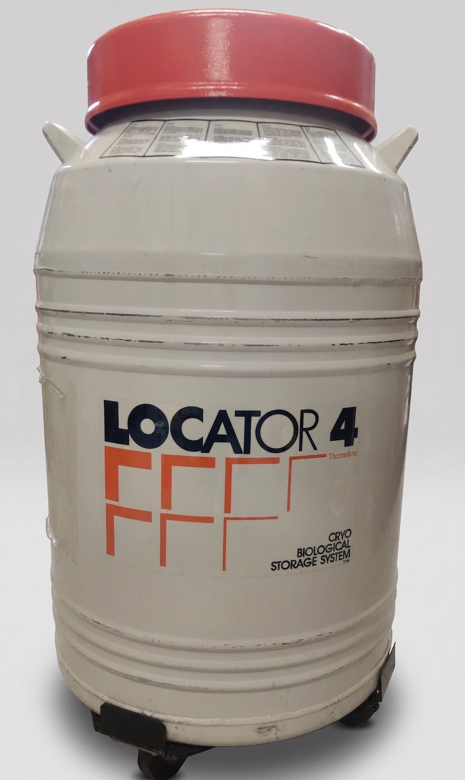 Thermo Thermolyne Locator 4 Cryo Storage Vessel w/ Alarm Monitor, No racks