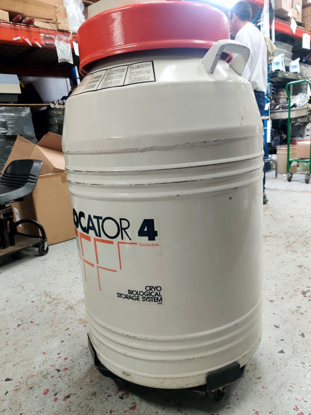 Thermo Thermolyne Locator 4 Cryo Storage Vessel w/ Alarm Monitor, No racks