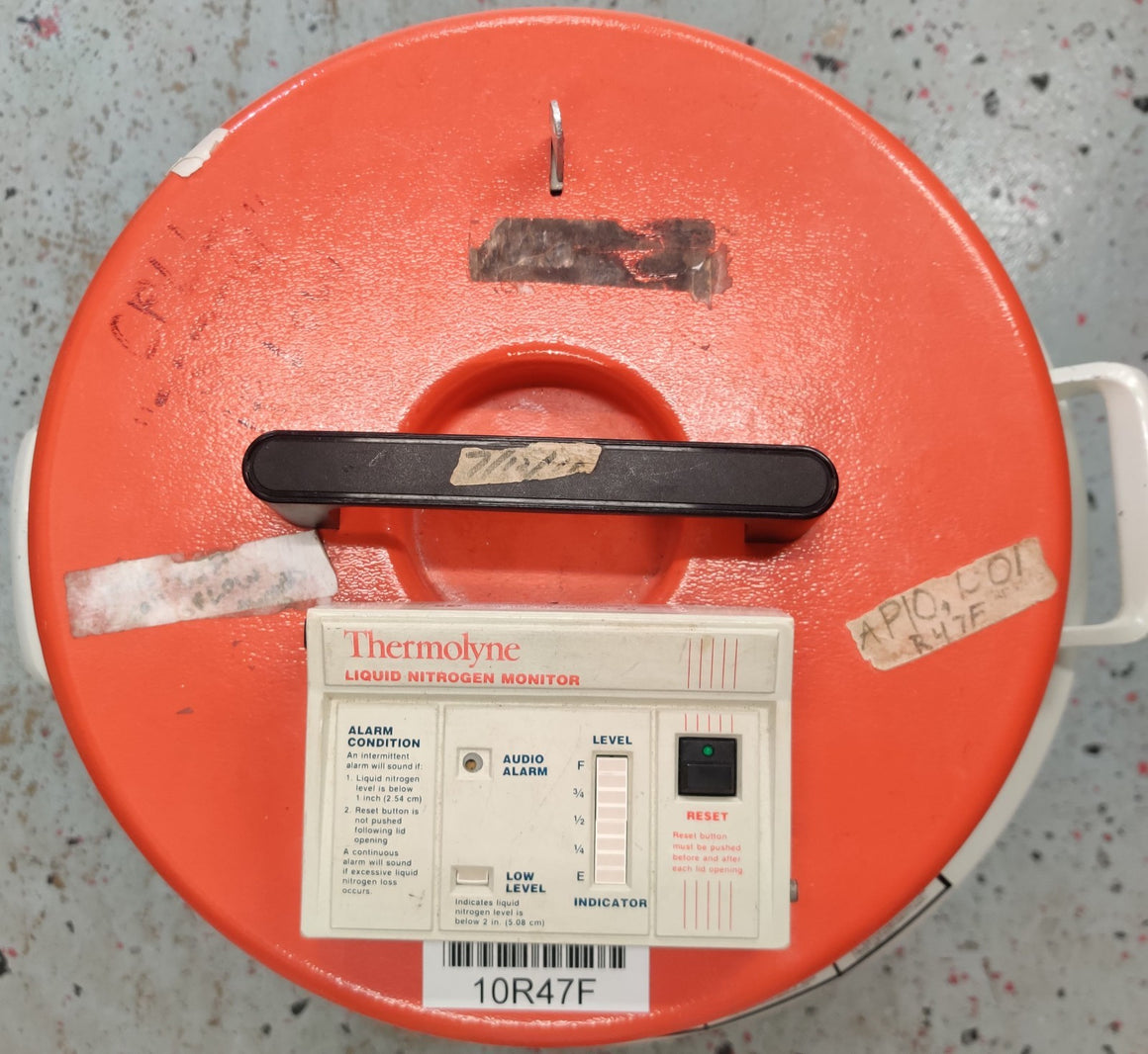 Thermo Thermolyne Locator 4 Cryo Storage Vessel w/ Alarm Monitor, No racks