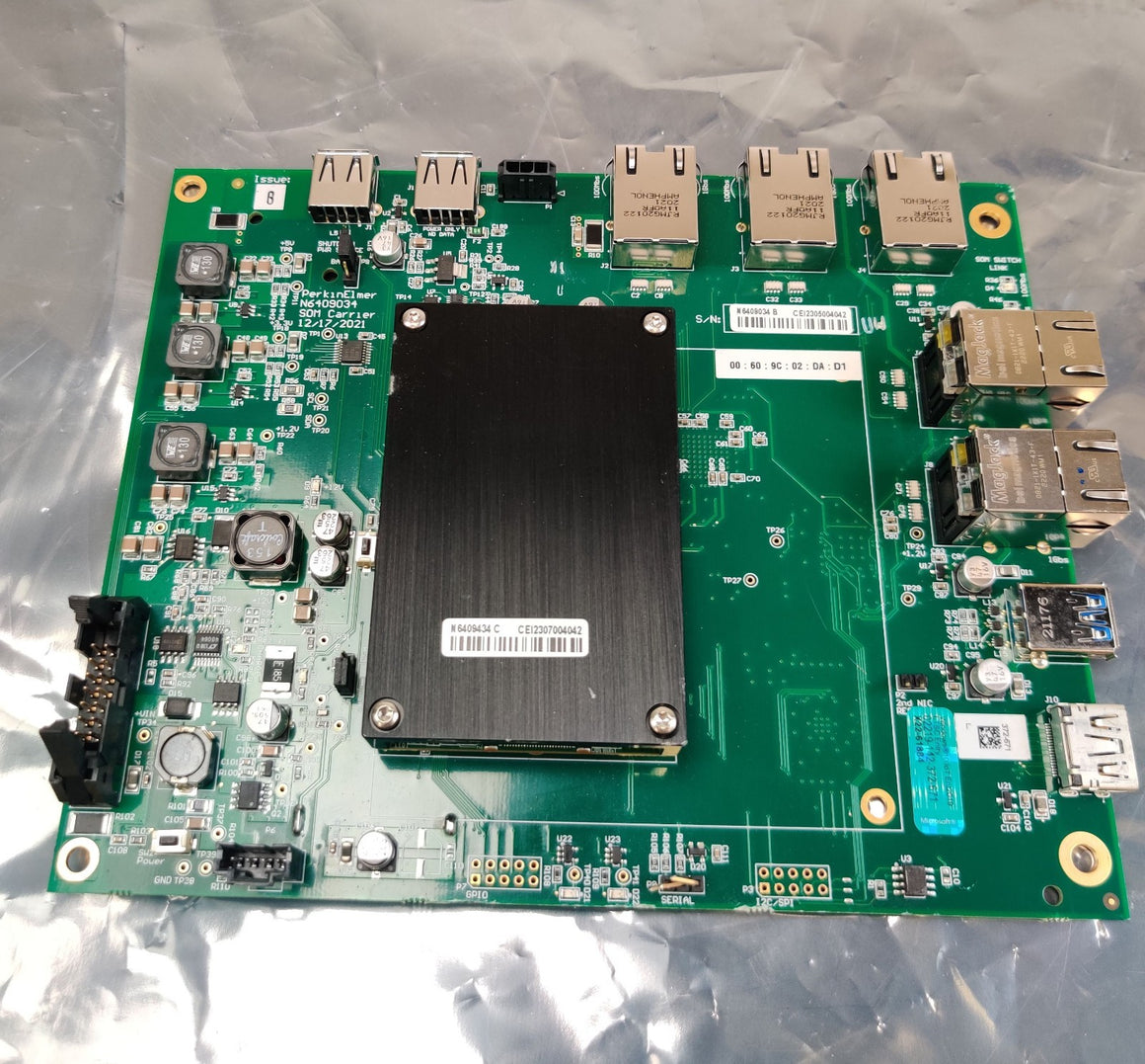 PerkinElmer AS 2400 Autosampler SOM Carrier PCB N6409034 rev