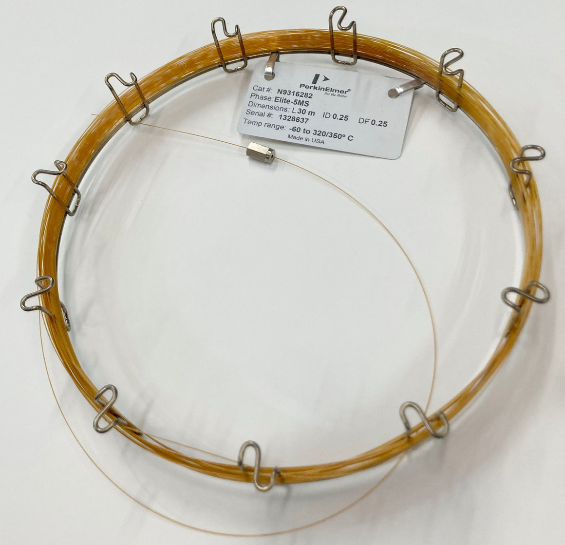 Capillary Column 30m x 0.25mm I.D. x 0.25µm PerkinElmer Agilent Thermo GC System