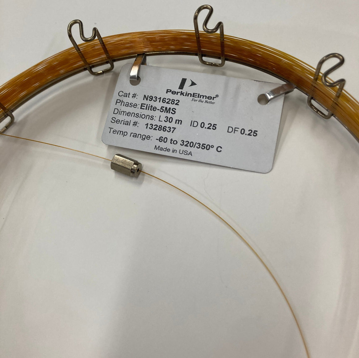 Capillary Column 30m x 0.25mm I.D. x 0.25µm PerkinElmer Agilent Thermo GC System