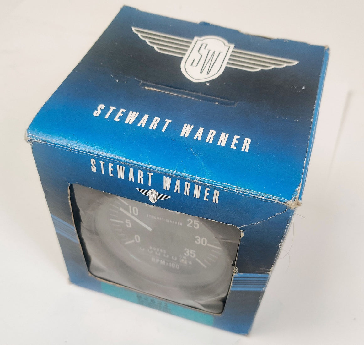 Stewart Warner 82621 Tachometer 3-3/8" with Hourmeter Electrical 0-3,500 RPM