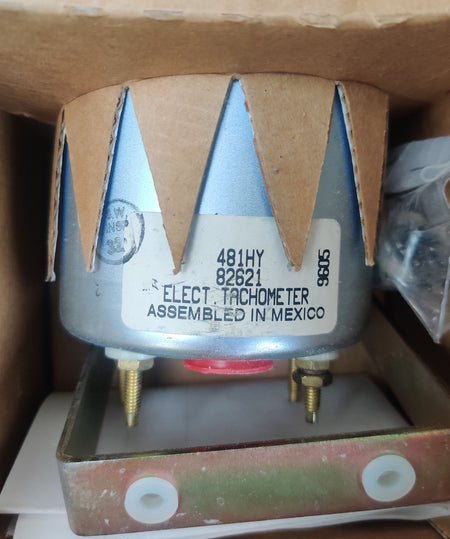 Stewart Warner 82621 Tachometer 3-3/8" with Hourmeter Electrical 0-3,500 RPM
