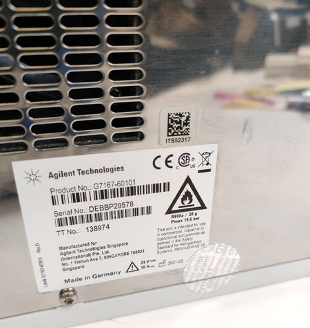 Agilent G7167-60101 Sample Thermostat InfinityLab LC Series LC System MFD 2021