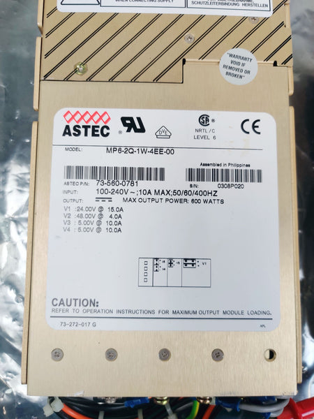 Astec 600W Power Supply 10A MVP Series MP6-2Q-1W-4EE-00 for Thermo Surveyor MSQ