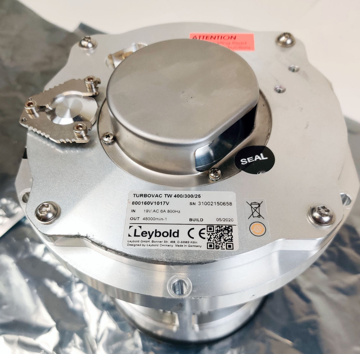 Oerlikon Leybold 800160V1017V Turbovac Vacuum Pump DN16KF TW 400/300/25 MFD 2020